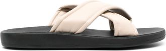 Ancient Greek Sandals Paris leather slides - men - Calf Leather/Calf Leather/Rubber - 40 - Neutrals