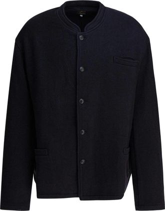 Needles Stand Collar Jacket - Heren - Zomerjassen - Blauw - L - Wol - Jassen