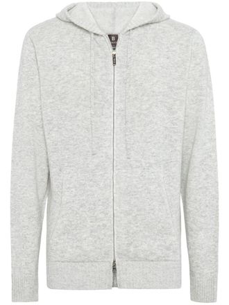 Boggi Milano Hoodie met trekkoord - Grijs