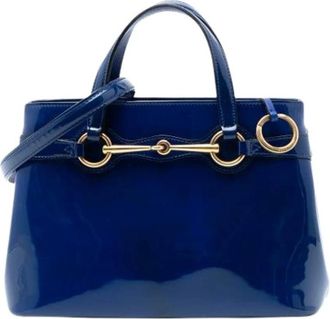 Gucci Pre-owned Handbags, female, Blue, Size: ONE SIZE Pre-owned Leather gucci-bags
