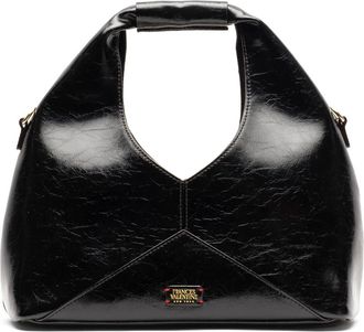 Frances Valentine Crescent Crinkled Leather Tote in Black at Nordstrom