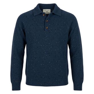 MC2 Saint Barth Alfie Raglan Donegal - Heren - Truien - Blauw - Maat: XL Zijde