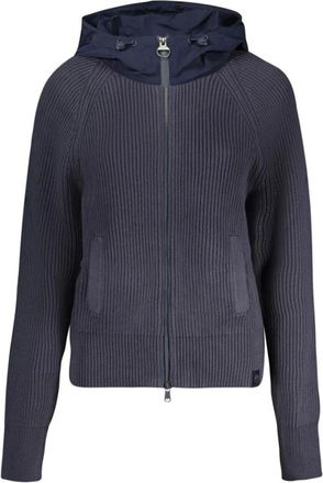 North Sails Hoodies & sweatvesten, Dames, Blauw, M, Polyester, Zip-Through Cardigan
