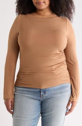 Renee C Boat Neck Top in Caramel at Nordstrom Rack, Size 2 X