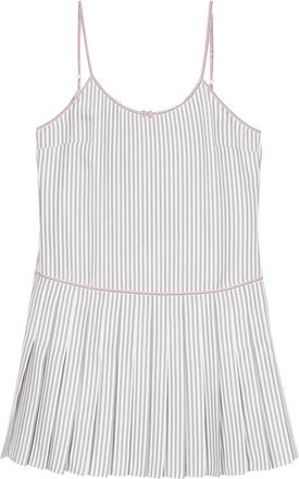 Thom Browne Abito corto a righe - Grigio