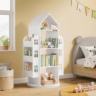 Woltu Woltu - Estanter&iacute;a Infantil, Estanter&iacute;a Para Libros Infantiles, Soporte Para Libros Para Dormitorio Infantil Y Sala De Juegos, Ahorra Espacio, Color B