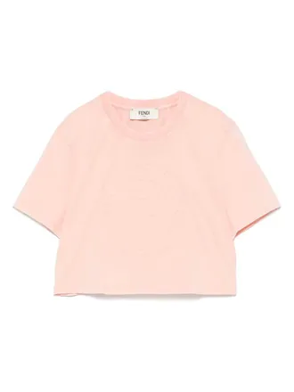 Fendi Fendiroma T-shirt - women - Cotton - L - Pink