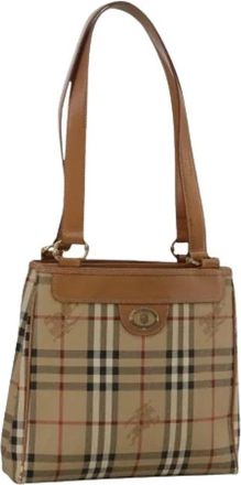 Burberry Pre-owned Handbags, female, Beige, Size: ONE SIZE Pre-owned Shoulder Bag