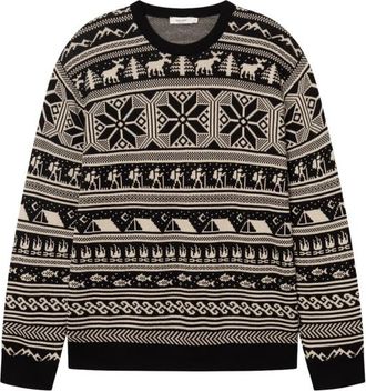 Dedicated Sweater Mora Fairisle Hike Pullover f&uuml;r Herren | grau