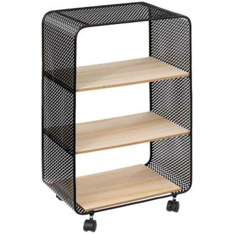 5five Simply Smart Scaffale rotante a 3 scomparti nero - 5five