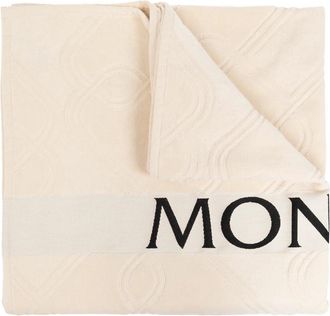 Moncler Home, Dames, Beige, ONE Size, Katoen, Badhanddoek