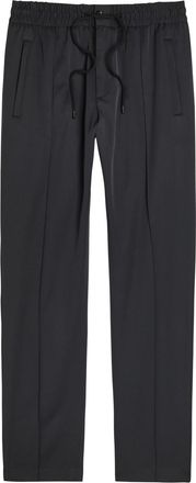 Dolce & Gabbana Drawstring Straight-leg Stretch-wool Trousers - Black - XL