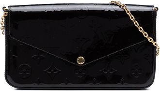 Louis Vuitton Pre-owned Womens Louise Chain Pm Patent Bag - Black Leather - One Size