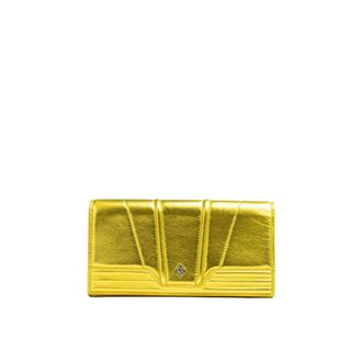 Ferrari Clutches, female, Yellow, Size: ONE SIZE Yellow GT Patent Leather Purse