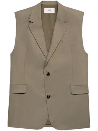 Ami Oversized gilet - Beige