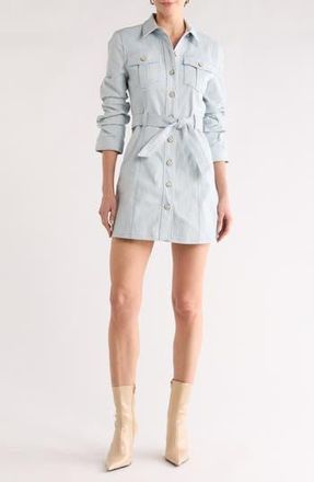 Cinq &agrave; Sept Denim Shirtdress in Kettle Pond/White at Nordstrom Rack, Size 10