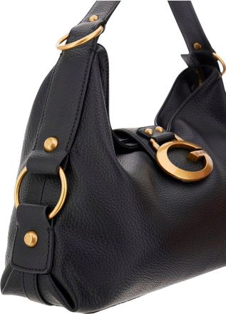Guess Womens Shoulder Bag Black Polyurethane - Shoulder-Bags