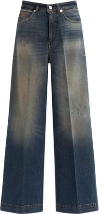 Nine In The Morning Audrey Palazzo High Waist - Dames - Loose Fit Jeans - Blauw - W24 - Denim - Jeans