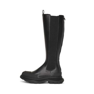 Alexander McQueen (WMNS) Alexander McQueen Tread Slick Knee High Boot Black 666410WHZ661000