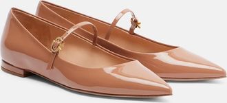 Gianvito Rossi Patent leather Mary Jane flats