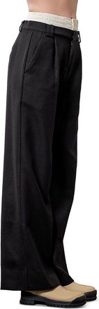 Moon River Moon River Layered Waistband Pants Black