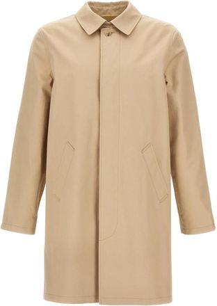 A.P.C. Mac Ville Trenchcoat - Heren - Mantel - Beige - XL - Katoen - Jassen