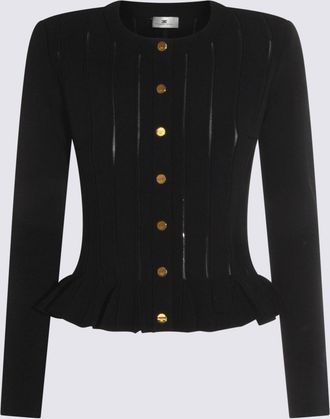 Elisabetta Franchi Sweaters Blacks And Greys-Donna
