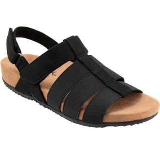 Softwalk Burnaby Slingback Sandal in Black Nubuck at Nordstrom Rack, Size 10.5