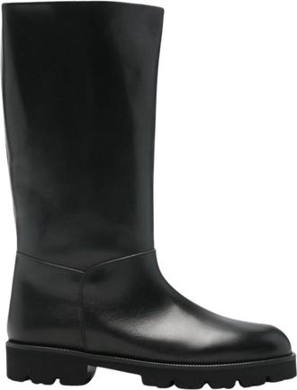 Dear Frances Laarzen Zwart - Dames - Hoge Laarzen - Zwart - 40 EU - Leer - Schoenen