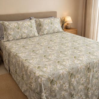 Dmora Funda N&oacute;rdica Matrimonial Saha, Incluye Funda, De Sat&eacute;n, Lavable A M&aacute;quina, 300x250 Cm Gris