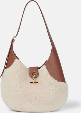 Loro Piana Borsa Bobbin Medium in shearling sintetico