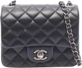 Chanel Pre-owned Vintage Cross Body Bag - Dames - Vintage Schoudertas - Zwart - ONE Size - Leer - Vintage