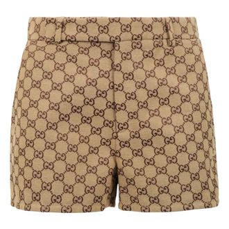 Gucci Dames, Korte broeken, Beige, Maat: S