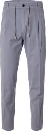Eleventy Cotton Elasticized Front-Pleated Drawstring Casual Pants