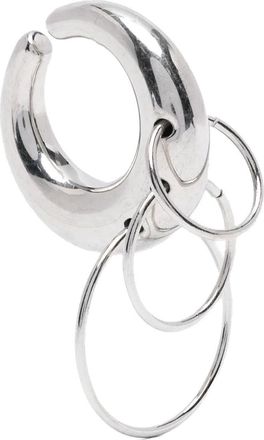 Panconesi Pierced Circle Cuffs Argento