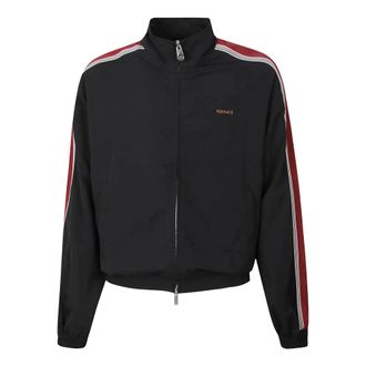 Versace Blouson Effetto Craquel&eacute; - - Sweatshirts & Hoodies - Uomo - Nero - M