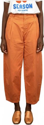 The Tiny Big Sister Pleated Trousers In Brown