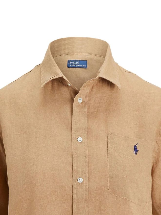 Polo Ralph Lauren chemise en lin à manches courtes Tons neutres
