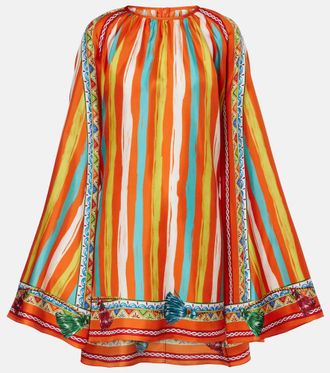 Dolce & Gabbana Oversized striped silk shirt