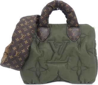 Louis Vuitton Khaki Nylon Boston Bag (Pre-Owned)