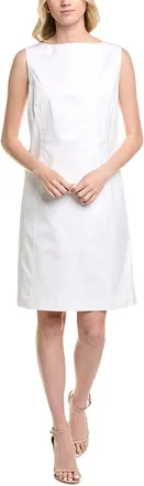 Lafayette 148 New York Sheath Bateau Neck Dress