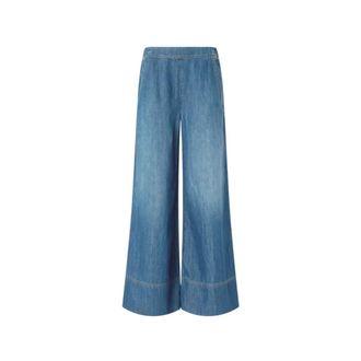 Pinko Wide Jeans, female, Blue, Size: XS Wide-leg Jeans