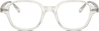 Oliver Peoples round-frame glasses - unisex - Acetate - 47 - Neutrals