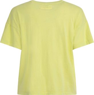 The Great. Womens Cotton T-Shirt With Front Pocket Green T-Shirts & Jerseys