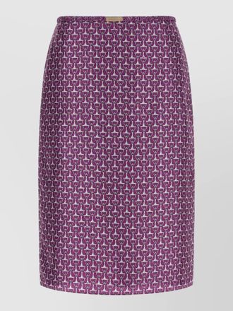 Gucci morsetto motif skirt elastic waistband