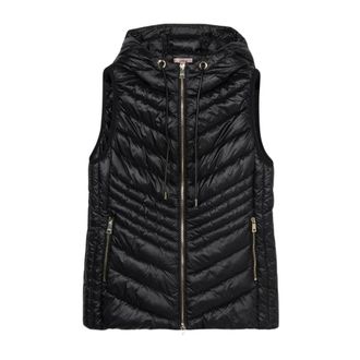 Oltre Jassen, Dames, Zwart, XL, Polyester, Lichtgewicht Mouwloze Donsjas