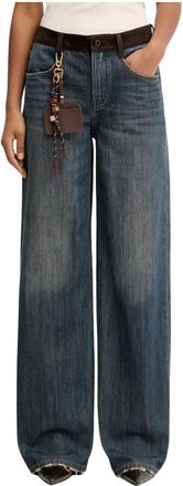 Miss Sixty Wide Jeans - Dames - Loose Fit Jeans - Blauw - W27 - Denim - Jeans