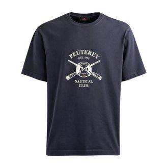 Peuterey T-Shirts, male, Blue, Size: M T-Shirt