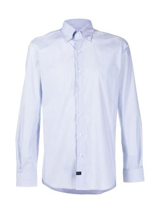 Fay Button Down Stretch Shirt Clothing