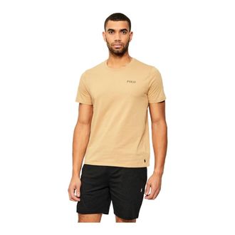 Ralph Lauren Tops, Heren, Bruin, XL, Katoen, T-shirt met ronde hals